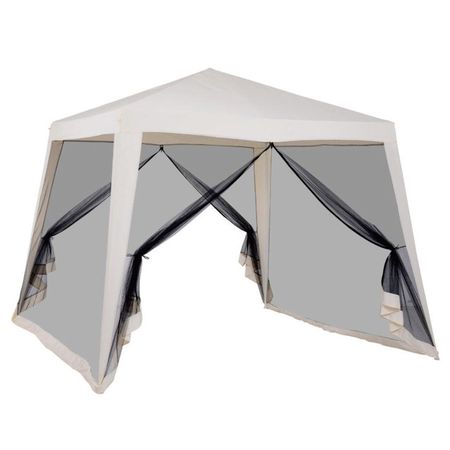 шатер с антимоскитной сеткой 2,4х2,4х2,45м бежевый
