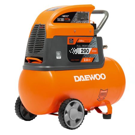 компрессор поршневой DAC 50D DAEWOO 290л/мин 2100Вт компрессор hyundai hyc 30250lms 50 л 300 л мин 2 квт
