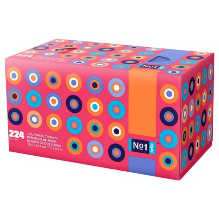 салфетки косметические BELLA No1 224шт 2-слойные салфетки косметические zewa everyday 2 слойные 100шт