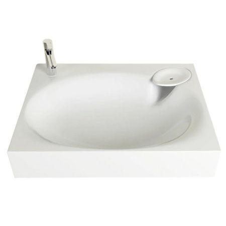 раковина на стиральную машину 1MARKA Лавандерия/Lavanderia 60х50см полититан