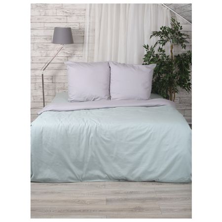 постельное белье евро MONA LIZA Актуал сатин гладкокр. 2 нав.50х70см шалфей, арт.5206/50 постельное белье евро сottonika сатин страйп 2 нав 50х70см серое арт евро5х7стр сер