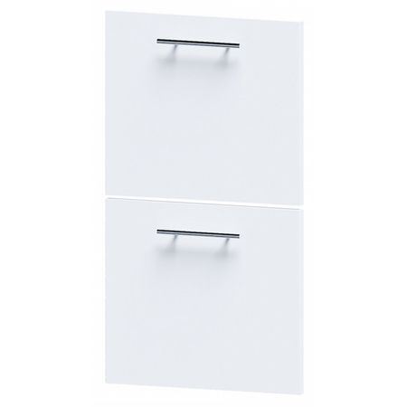 фасад Бланш с 2 ящиками 400х360 белый ЛДСП фасад бланш 600х360 белый лдсп