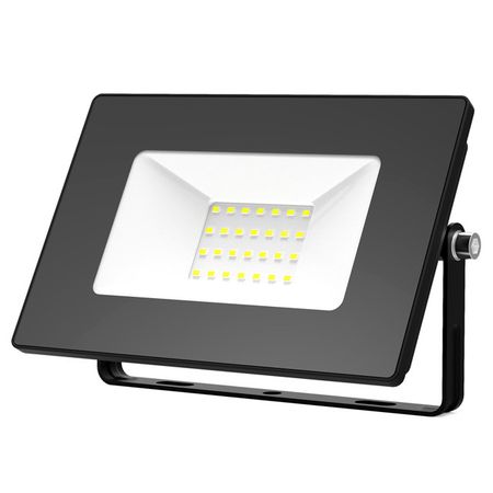 прожектор GAUSS Elementary 30Вт LED 2700Лм 6500К 240В IP65  черный zodolamp потолочный прожектор led 3 5 7 10 12 15 30вт