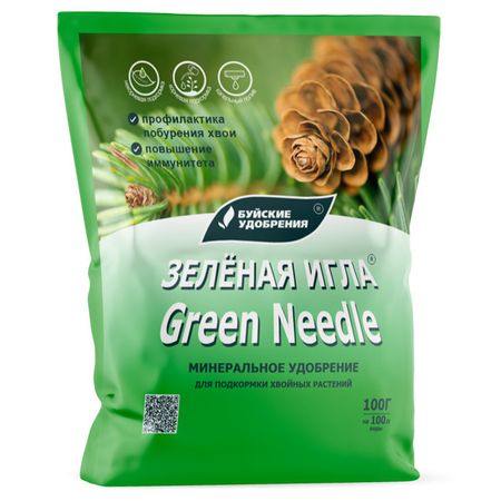 удобрение для хвойных растений Зеленая игла минеральное 100г