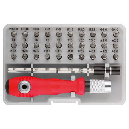 набор бит FIT с отверткой 30шт в пластиковом боксе бит fit с отверткой 30шт в пластиковом боксе