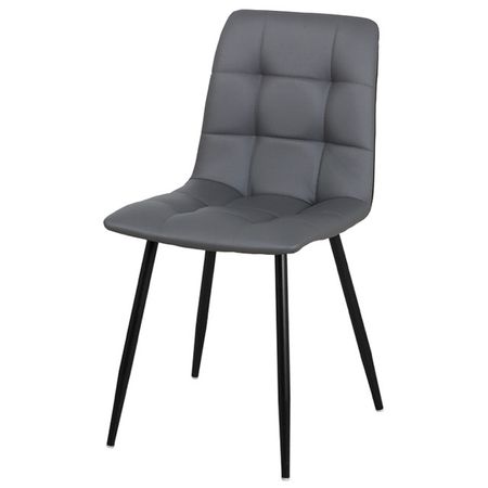 стул ЧИЛИ 45х53х84см серый/черный/черный муар иск.кожа/металл oe 113739 1498846 ручка регулировки спинки сиденья грузовика для левой водительской серии scania r g p