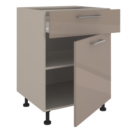 фасад 1 ящик + дверь ВИАНО 596x716x16мм лакированная ЛДСП серый камень фасад 2 ящика виано 596x716x16мм лакированная лдсп серый камень