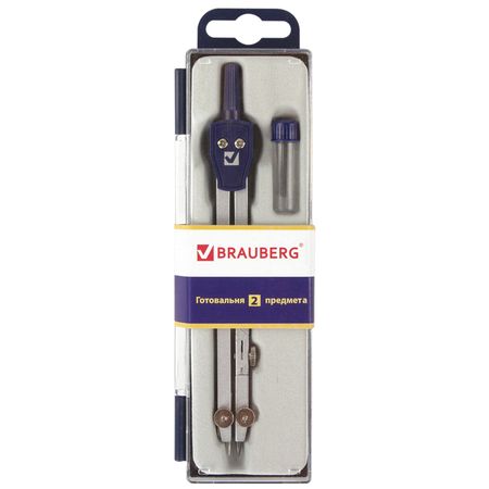 готовальня BRAUBERG Student Oxford 2 предм циркуль 14см грифель пенал черные водонепроницаемые сумки для багажа oxford 600d e0d9 40 100 130 160 л