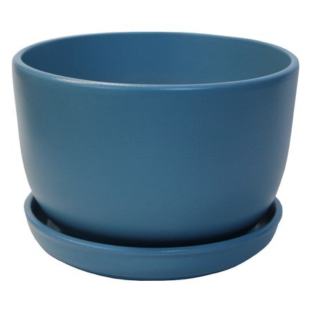 горшок керамический с поддоном Шар 1,65л d17см сапфир горшок керамический с поддоном спираль 1 65л d17см слоновая кость