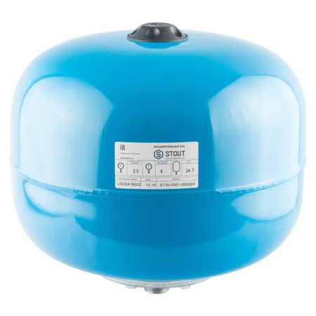 гидроаккумулятор для водоснабжения STOUT 24л 1 шт диаметр муфты из алюминиевого сплава d14l25 3 4 5 6 6 35 7 8 мм синий гибкий винт муфты вала для аксессуаров шагового двигателя
