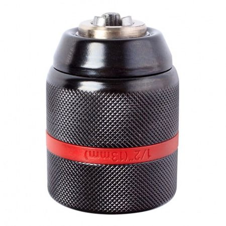 патрон быстрозажимной REDVERG 13мм БЗП цельнометаллический 1/2