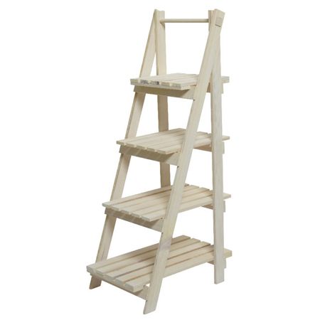 подставка для цветов Лестница 4 яруса 35х52х109см дерево натуральный натуральный уругвайский аметист кварцевый кластер подставка