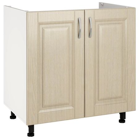 кухонный шкаф напольный для мойки дуб Мадейра 800х550х820мм 2 двери МДФ/ЛДСП