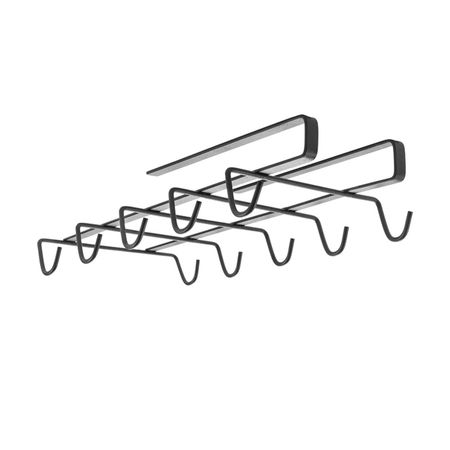 держатель для кружек METALTEX Mymug lava 10 крючков нерж.сталь, полимерное покрытие черный крючков marmiton 2шт 6 5см на дверцу навесные нерж