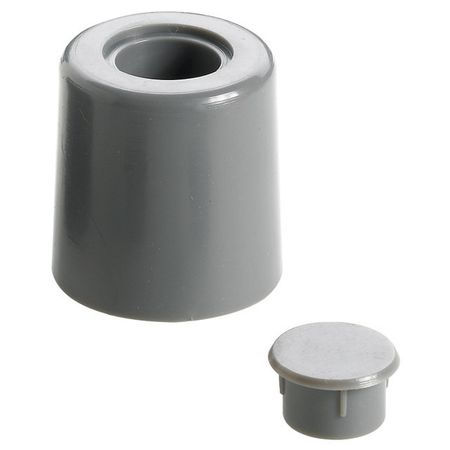 стопор для двери HETTICH D35x63мм пластик серый 2шт