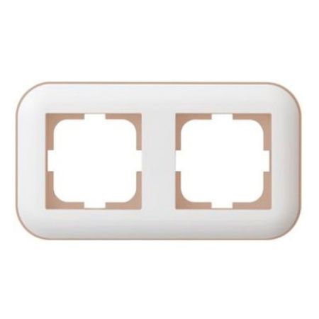 рамка 2 поста OVIVO Лофт крем-крафт