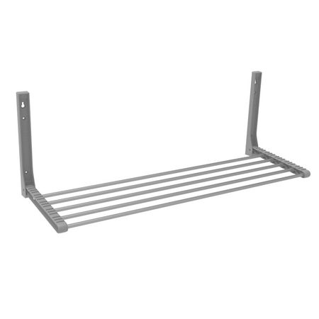 сушилка для белья NIKA СН80 4м настенная складная металл, пластик серая портативная складная сушилка для одежды white