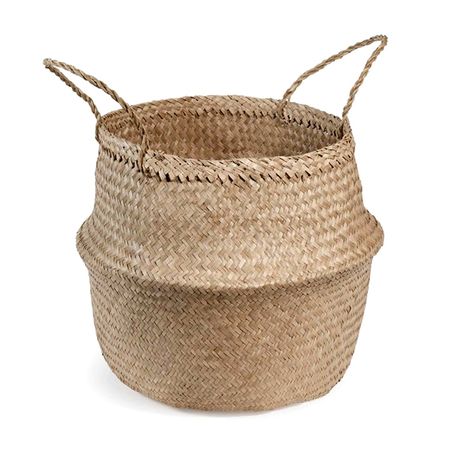 корзина для хранения с зауженным горлышком натуральный цвет, 350х300мм, пальмовые листья брусники листья 1 5 г фильтр пак 20шт