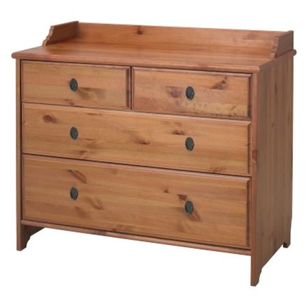 комод Вествик 950х490х820мм 4 ящика сосна коричневый