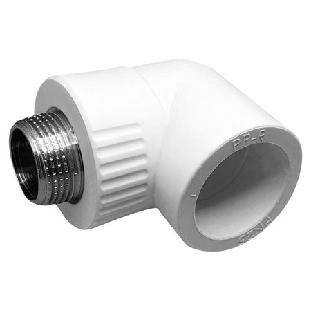 угольник PPR РОСТерм комбинированный d20х3/4 НР угольник ppr ростерм комбинированный d20х1 2 вр с креплением