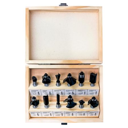 набор фрез REDVERG 12 предметов фреза ласточкин хвост jgzui 14 градусов 1 2 хвостовик 8 мм