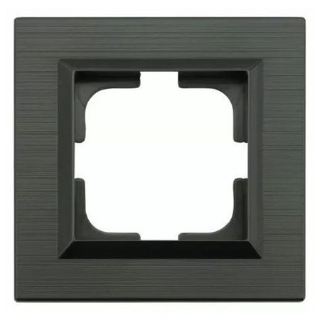 рамка 1 пост OVIVO Лофт антрацит/черный розетка 1 пост ovivo loft без заземления белый