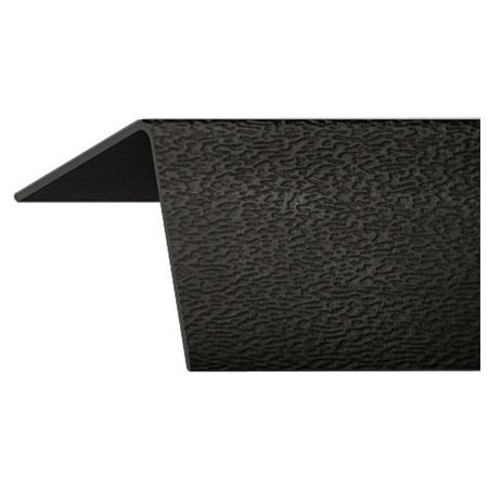угол ПВХ чёрный 2700х20х20мм с тиснением лазерная резка свадебные приглашения с тиснением