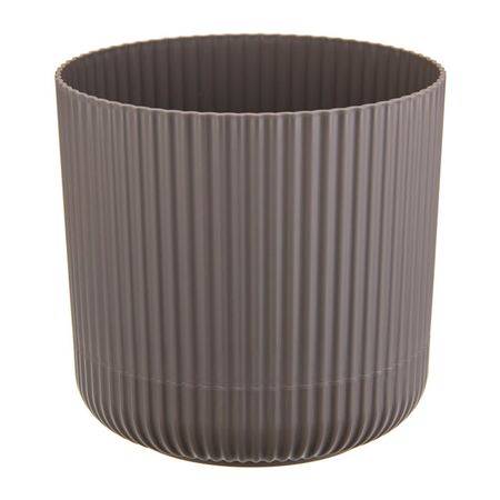 горшок с поддоном Вельвет 1,6л d14см h13,5см французский серый пластик модульный угловой диван ричмонд modool вельвет cord серый