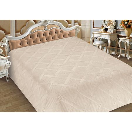 покрывало COTTONIKA Прага 225х245см св.-бежевое, ППрага .54св.-беж. покрывало cottonika прага 225х245см какао арт ппрага 5какао