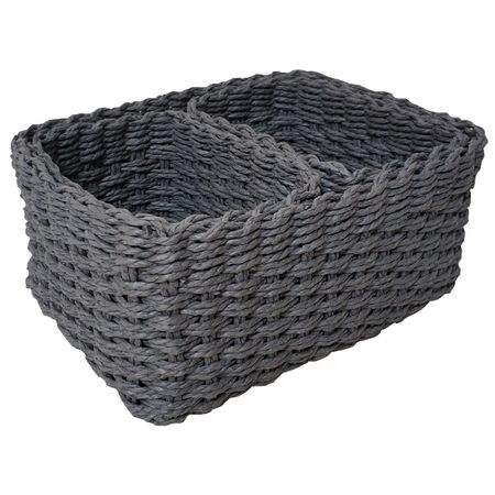 набор корзин для хранения 3шт 250x180x120мм/160x110x110мм серый бумажный шпагат розовый   бумажный баннер сердце day day fun