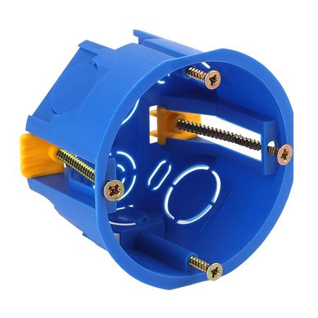 коробка монтажная ЭРА 68х45мм под гипрок блочная синий коробка монтажная к 227