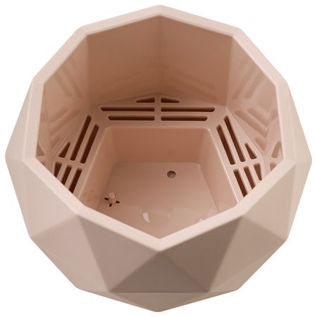 кашпо Топаз 0,45л пластик кремовый оттоманка ричмонд modool велюр royal топаз new