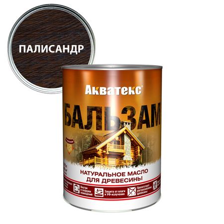 масло для дерева АКВАТЕКС Бальзам 0,75л палисандр, арт.92127 масло по дереву veres палисандр 1 л