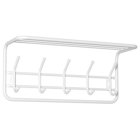 вешалка настенная с полкой 5 крючков 600х220х265мм белая вешалка настенная сириус 5 крючков 780х1000х316мм лдсп белая