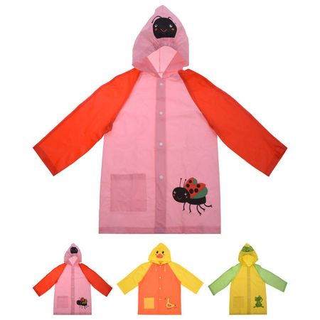 дождевик-плащ детский с принтом-1 XS,S,M,L 3-7 лет ПВХ в асс-те дождевик плащ park l 130x140см в асс те