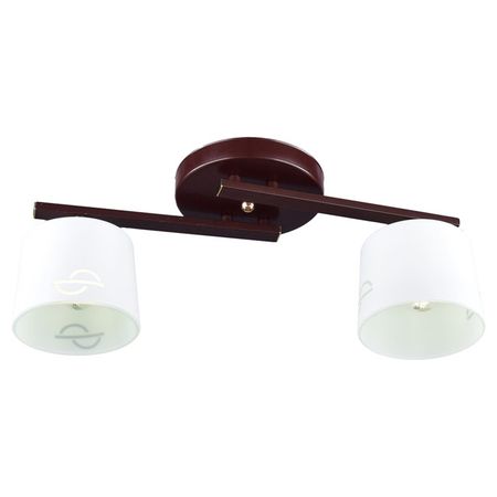 люстра потолочная РОССВЕТ Эмма 2х60Вт Е27 металл коричневый светодиодные драйверы трансформаторы 20 80 120вт х2