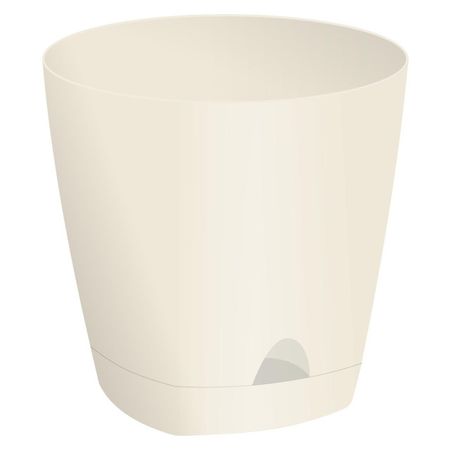 горшок с прикорневым поливом Amsterdam 0,65л d11см h10,7см сливочный пластик сыр творожный фетакса hochland сливочный с рассольным сыром 140 г