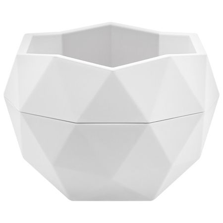 кашпо Топаз 0,45л пластик белый оттоманка ричмонд modool велюр royal топаз new