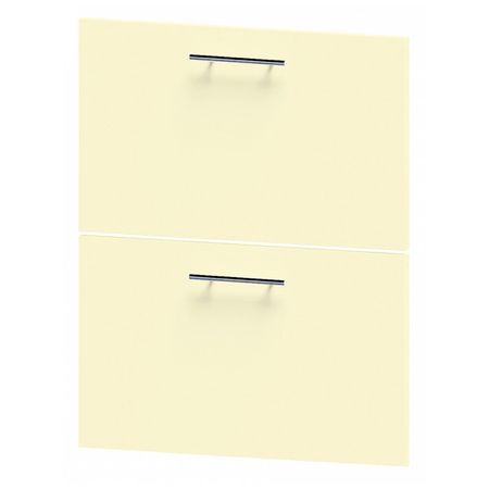 фасад Альмонд с 2 ящиками 600х360 ваниль ЛДСП угловой элемент альмонд 40х720 ваниль лдсп