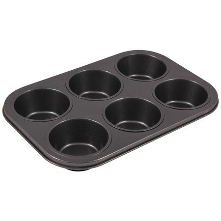 форма для выпечки кексов MALLONY 31,3х21,7х4см 6 ячеек антипригарное покрытие сталь форма для выпечки canamek силиконовая
