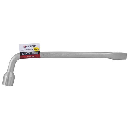ключ баллонный Г-образный THORVIK 19мм 310мм ключ торцевой fit l образный 14мм