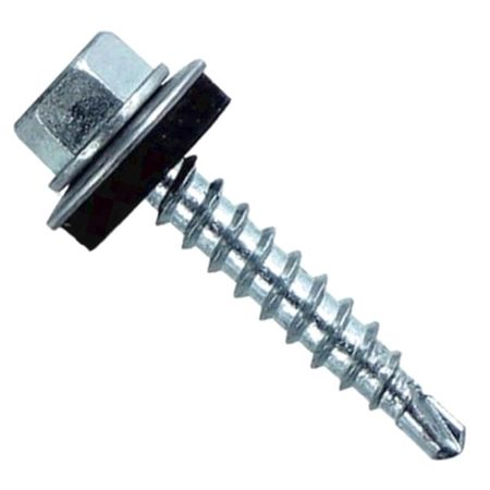 саморез кровельный с буром 4,8x51мм оцинкованный 250шт саморез кровельный с буром 4 8x28мм синий ral 5005 60шт