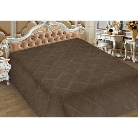 покрывало COTTONIKA Прага 225х245см коричневое, арт.Ппрага-44корич. покрывало cottonika прага 225х245см какао арт ппрага 5какао