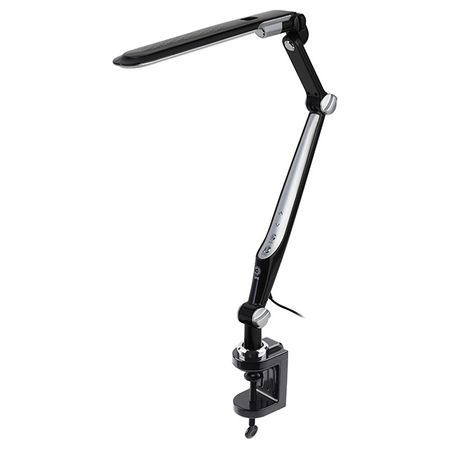 лампа настольная светодиодная ЭРА на струбцине LED 12Вт черная