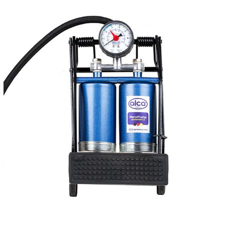 насос ножной двухцилиндровый ALCA компактный шланг 60 см, 4 адаптера самоблокирующийся ножной переключатель st92l 9 контактный