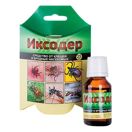 инсектицид от клещей Иксодер 25мл грудной эликсир фл 25мл