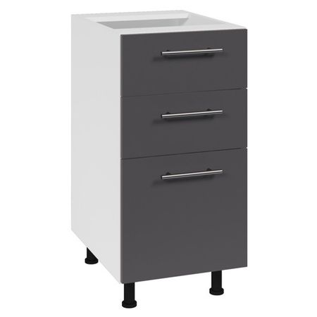 кухонный шкаф напольный Лофт 400х550х820мм 3 ящика МДФ/ЛДСП кухонный шкаф напольный лофт 400х550х820мм 3 ящика мдф лдсп