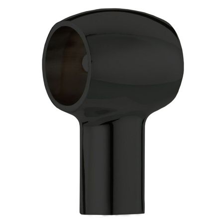 держатель для рейлинга Т-образный черный матовый крючок для рейлинга 70x40x12мм матовый 3шт декорированный