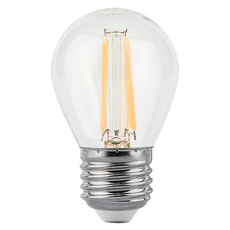 лампа филаментная GAUSS 9Вт Е27 LED 680Лм 2700К G45 шар лампа филаментная gauss 9вт е14 led 680лм 2700к свеча на ветру