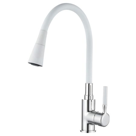 смеситель для кухни LEDEME L4199-3 силиконовый гибкий излив белый гибкий силиконовый провод diligent ant 5 ов